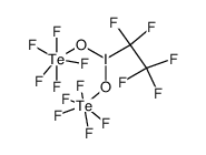 Iodine, (pentafluoroethyl)bis[pentafluorohydroxytellurato(1-)-O]- (9CI) 结构式