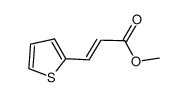 3-(噻吩-2基)丙烯酸甲酯 结构式
