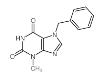 7-苄基-3-甲基黄嘌呤 结构式