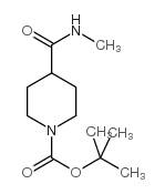 1-叔丁氧羰基哌啶-4-羧酸二甲胺 结构式