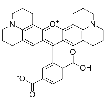 6-羧基-X-罗丹明 结构式