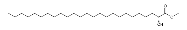 Pentacosanoic acid, 2-hydroxy-, methyl ester, (2R)- 结构式