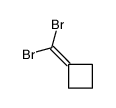 Cyclobutane, (dibromomethylene)- 结构式
