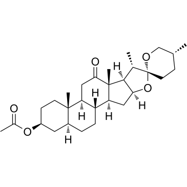 乙酸龙舌兰皂苷酯 结构式