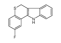 6,11-二氢-2-氟(1)苯并噻吡喃并(4,3-b)吲哚 结构式