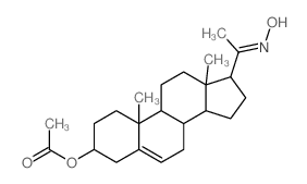 3beta-hydroxypregn-5-en-20-one oxime 3-acetate 结构式