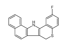 6,13-二氢-2-氟苯并(g)(1)苯并硫代吡喃并(4,3-b)吲哚 结构式