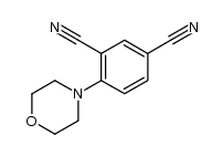 4-吗啉基-1,3-苯二甲腈 结构式