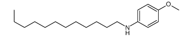 N-十二烷基-4-甲氧基苯胺 结构式
