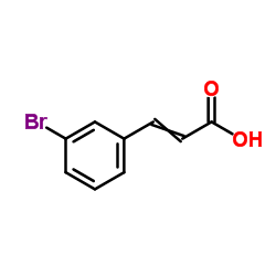3-溴肉桂酸 结构式