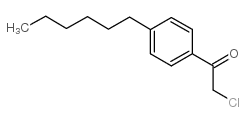 2-氯-1-(4-己基苯基)-乙酮 结构式