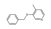 4-甲基-3-苄硫基吡啶 结构式