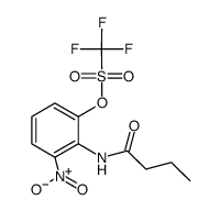 2-丁酰氨基-3-硝基苯基三氟甲磺酸负离子 结构式