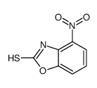 4-硝基-1,3-苯并噁唑-2-硫醇 结构式