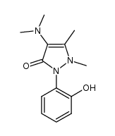 4-(Dimethylamino)-1,2-dihydro-2-(2-hydroxyphenyl)-1,5-dimethyl-3H-pyrazol-3-one 结构式