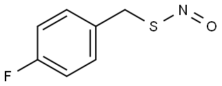 硫代亚硝酸 S-[(4-氟苯基)甲基]酯 结构式