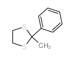 苯乙酮 1,2-乙二硫缩醛 结构式
