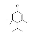 3,5,5-Trimethyl-4-(1-methylethylidene)-2-cyclohexen-1-one 结构式