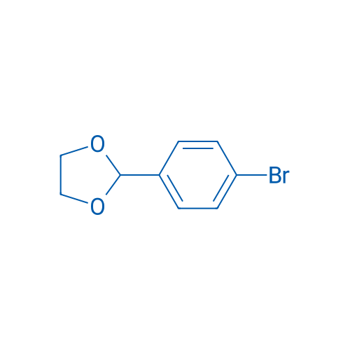 2-(4-溴苯基)-1,3-二氧戊环 结构式