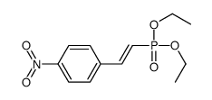 Phosphonic acid, P-[(1E)-2-(4-nitrophenyl)ethenyl]-, diethyl ester 结构式