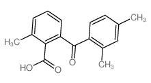 2-(2,4-二甲基苯甲酰基)-6-甲基苯甲酸 结构式