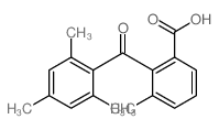 3-甲基-2-(2,4,6-三甲基苯甲酰基)苯甲酸 结构式