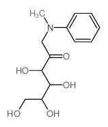 1-脱氧-1-(甲基苯基氨基)-D-果糖 结构式
