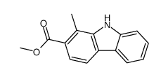 9H-Carbazole-2-carboxylic acid, 1-methyl-, methyl ester 结构式