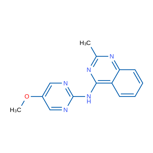 4-Quinazolinamine, N-(5-methoxy-2-pyrimidinyl)-2-methyl- 结构式