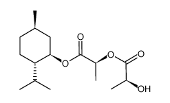Propanoic acid, 2-hydroxy-, (1S)-1-methyl-2-[[(1R,2S,5R)-5-methyl-2-(1-methylethyl)cyclohexyl]oxy]-2-oxoethyl ester, (2S)- 结构式
