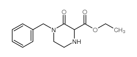 3-氧代-4-(苯基甲基)-2-哌嗪羧酸乙酯 结构式