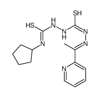 Carbonothioicdihydrazide, 2-[(cyclopentylamino)thioxomethyl]-2'-[1-(2-pyridinyl)ethylidene]-(9CI) 结构式