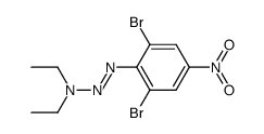 1-Triazene, 1-(2,6-dibromo-4-nitrophenyl)-3,3-diethyl- 结构式