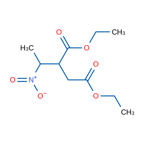 2-(1-硝基乙基)琥珀酸二乙酯 结构式