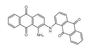 9,10-Anthracenedione, 1-amino-2-[(9,10-dihydro-9,10-dioxo-1-anthracenyl)amino]- 结构式