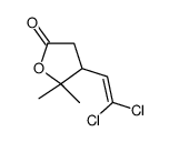 4-(2,2-DICHLOROVINYL)-4,5-DIHYDRO-5,5-DIMETHYL-2(3H)-FURANONE 结构式