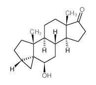 6β-羟基-3α,5α-环雄甾烷-17-酮 结构式