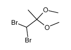 1,1-二溴-2,2-二甲氧基丙烷 结构式