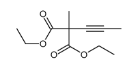 2-甲基-2-(2-丙炔-1-基)丙二酸二乙酯 结构式