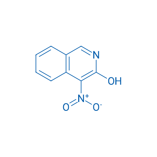 4-硝基异喹啉-3-醇 结构式