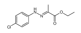 Propanoic acid, 2-[2-(4-chlorophenyl)hydrazinylidene]-, ethyl ester, (2E)- 结构式