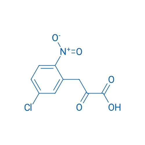 5-氯-2-硝基-α-氧代苯丙酸 结构式