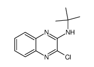 3-氯-N-叔丁基-2-喹喔啉胺 结构式