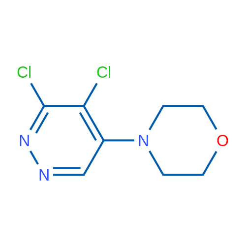4-(5,6-dichloropyridazin-4-yl)morpholine 结构式