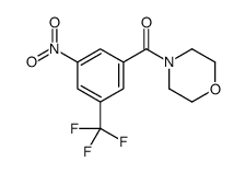 4-吗啉基[3-硝基-5-(三氟甲基)苯基]甲酮 结构式