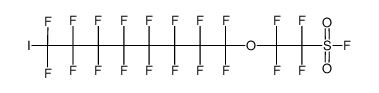 Ethanesulfonyl fluoride, 1,1,2,2-tetrafluoro-2-[(1,1,2,2,3,3,4,4,5,5,6,6,7,7,8,8-hexadecafluoro-8-iodooctyl)oxy]- 结构式