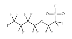 1,1,2,2-四氟-2-(1,1,2,2,3,3,4,4-八氟-4-碘丁氧基)乙烷磺酰氯 结构式