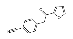 4-[2-(2-呋喃基)-2-氧代乙基]苯甲腈 结构式