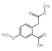 5-methoxy-2-(2-methoxy-2-oxoethyl)benzoic acid 结构式