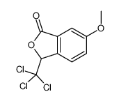 6-甲氧基-3-(三氯甲基)异苯并呋喃-1(3H)-酮 结构式